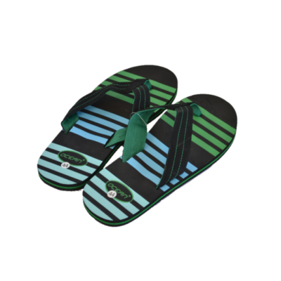 teenslippers heren groen blauw man