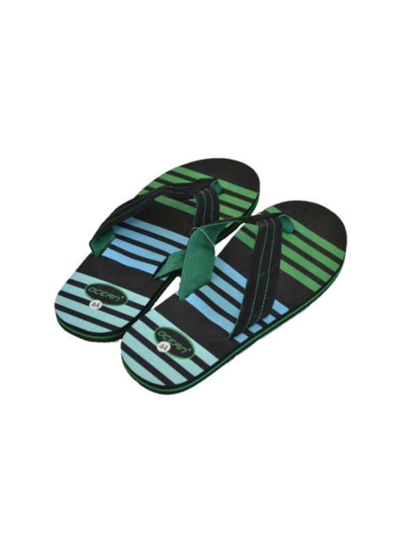 teenslippers heren groen blauw man