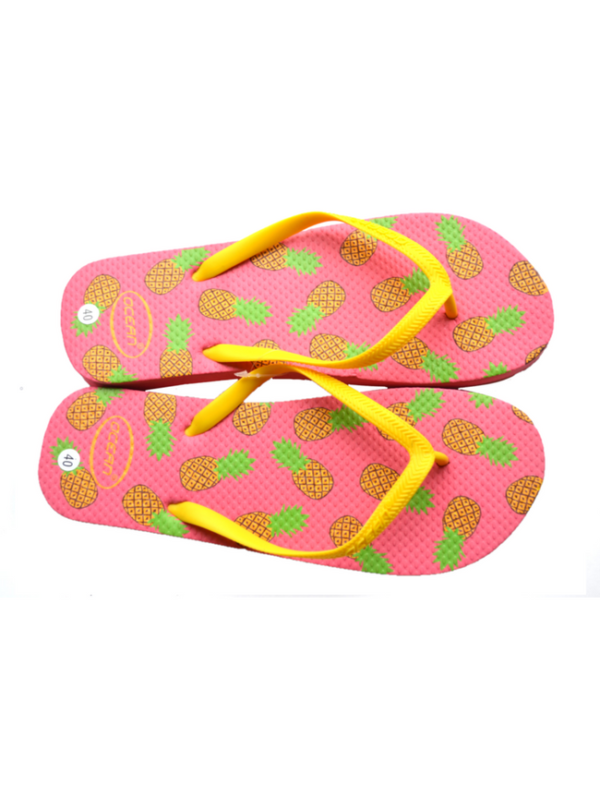 teenslippers dames zomer badslippers ananas roze