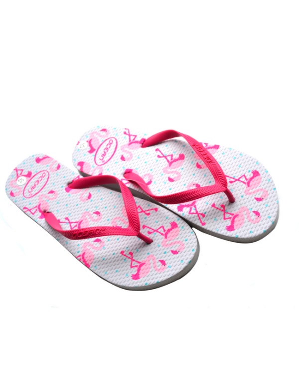 teenslippers dames zomer badslippers flamingo roze