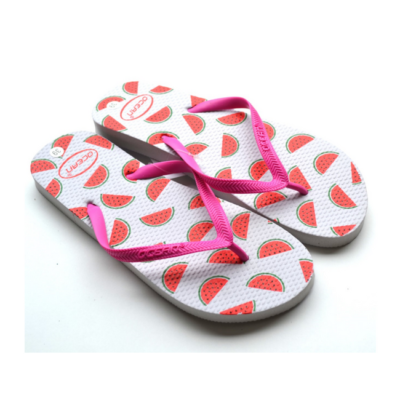 teenslippers dames zomer badslippers watermeloen wit meisjes