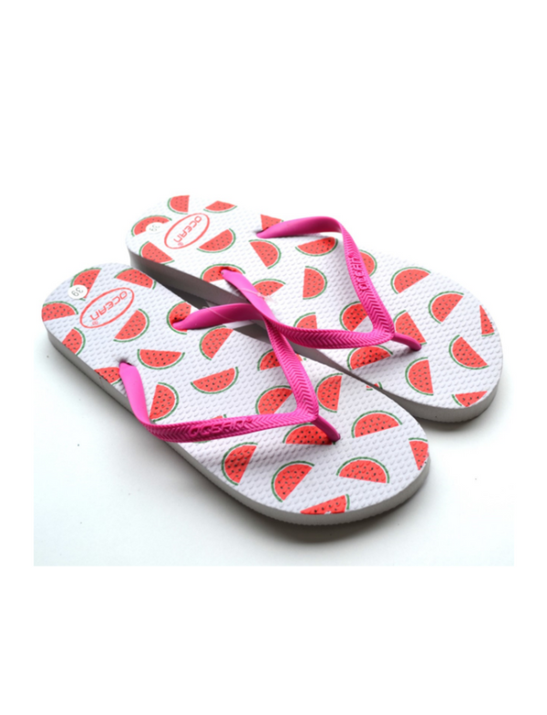 teenslippers dames zomer badslippers watermeloen wit meisjes