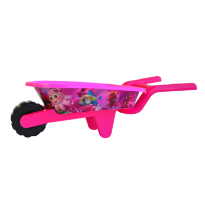 strandspeelgoed kruiwagen beach toys 6delig roze