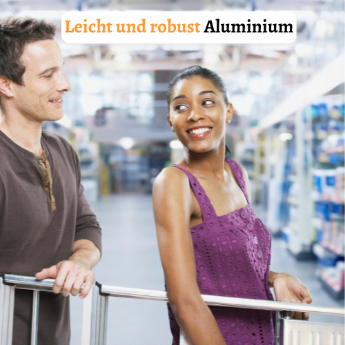 Rijoka Aluminium Haushaltsleiter Mit Aufbewahrungshaube - 4 Stufen - Anti-Rutsch – bis 150kg Belastung – Bild 7