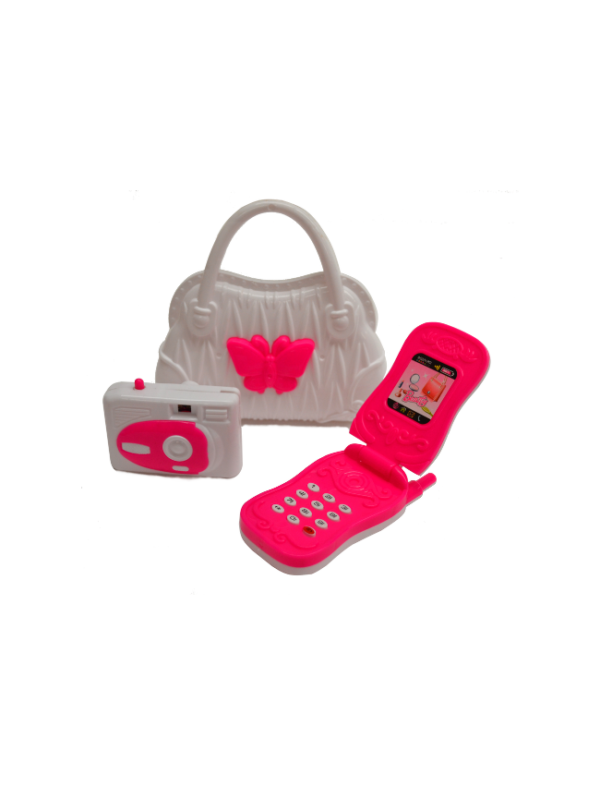 kinder tasje mobiel beautyset