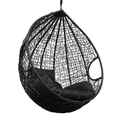 Rijoka Hängesessel Korb Eggy Twisted - Hängestuhl Schwarz | Eigenes Design