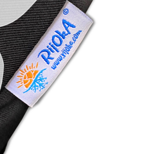 Rijoka Hängesessel Layba Twisted - Hängestuhl Schwarz Rattan – Bild 6