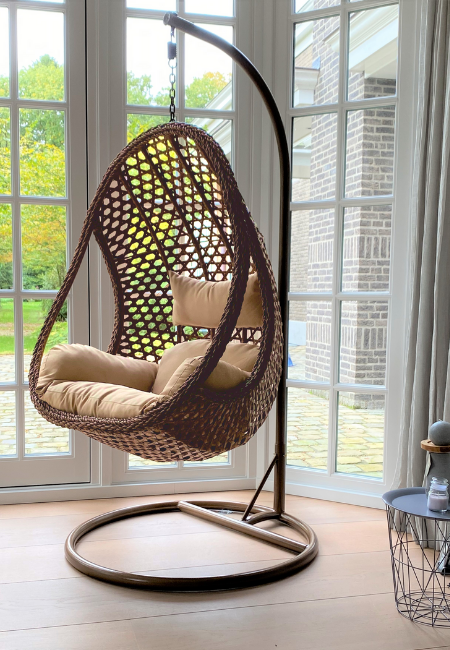 Rijoka Hängesessel Ragna Rope – Hängestuhl Luxus Rattan | Eigenes Design – Bild 8
