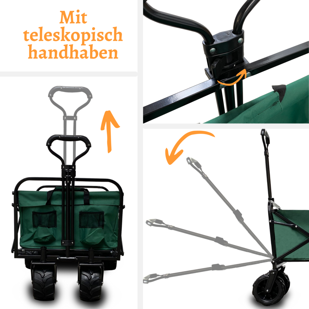 Izzy Bollerwagen Faltbar Mit Offroad Reifen Ab 73,05 € | Preisvergleich Bei