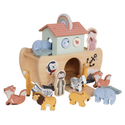 Rijoka Arche Noah aus Holz – Nachhaltiges und lehrreiches Spielzeug mit Tierpaaren