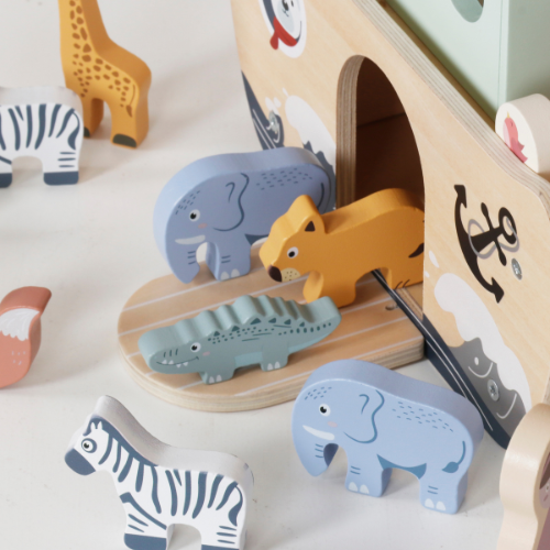 Rijoka Arche Noah aus Holz – Nachhaltiges und lehrreiches Spielzeug mit Tierpaaren – Bild 4