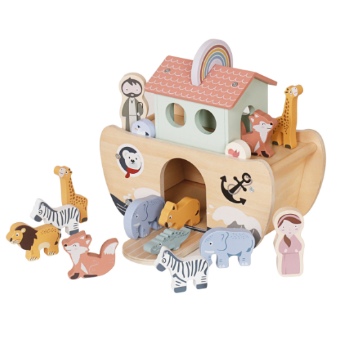 Rijoka Arche Noah aus Holz – Nachhaltiges und lehrreiches Spielzeug mit Tierpaaren – Bild 5
